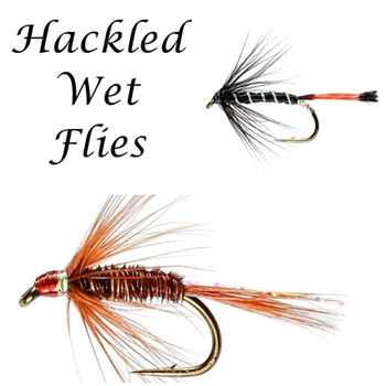Hackled Wet Flies Trout Fishing Patterns